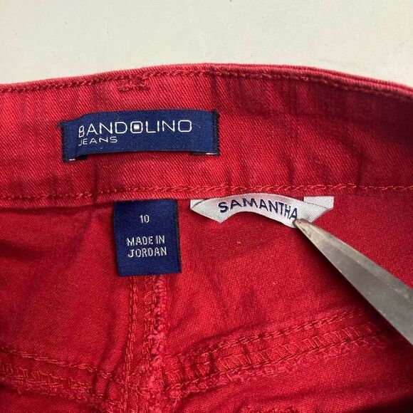 BANDOLINO Samantha Jeans Size 10  Red‎ - Picture 7 of 8